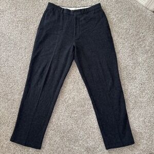 Structure Mens Size W34L32 Charcoal Wool Viscose Blend Stash Pocket Dress Pant